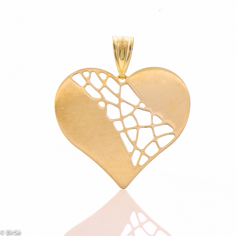 Златна висулка - Сърце