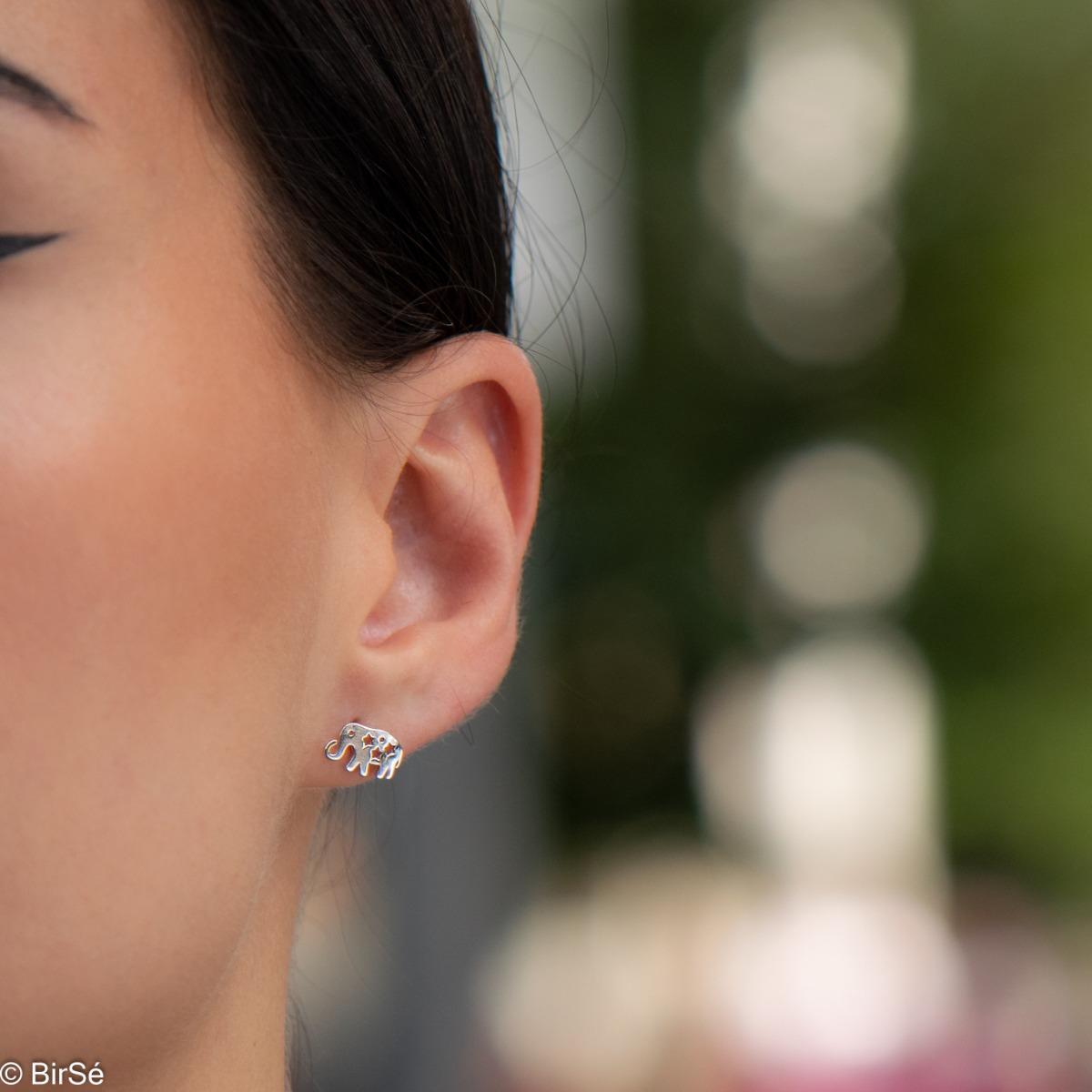 Сребърен комплект - Слонче