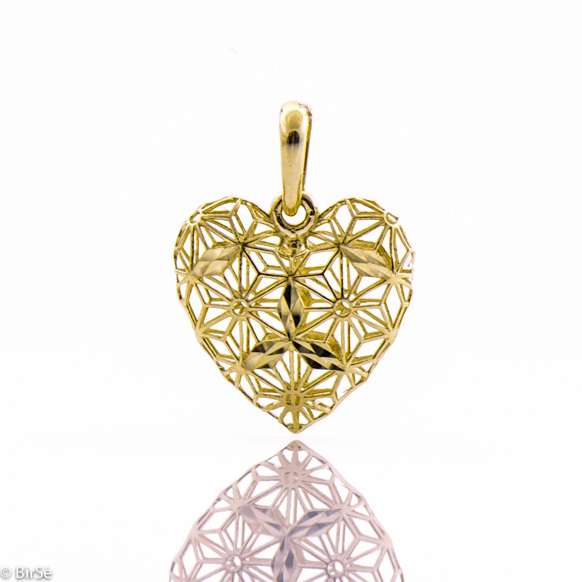 Златна висулка - Сърце