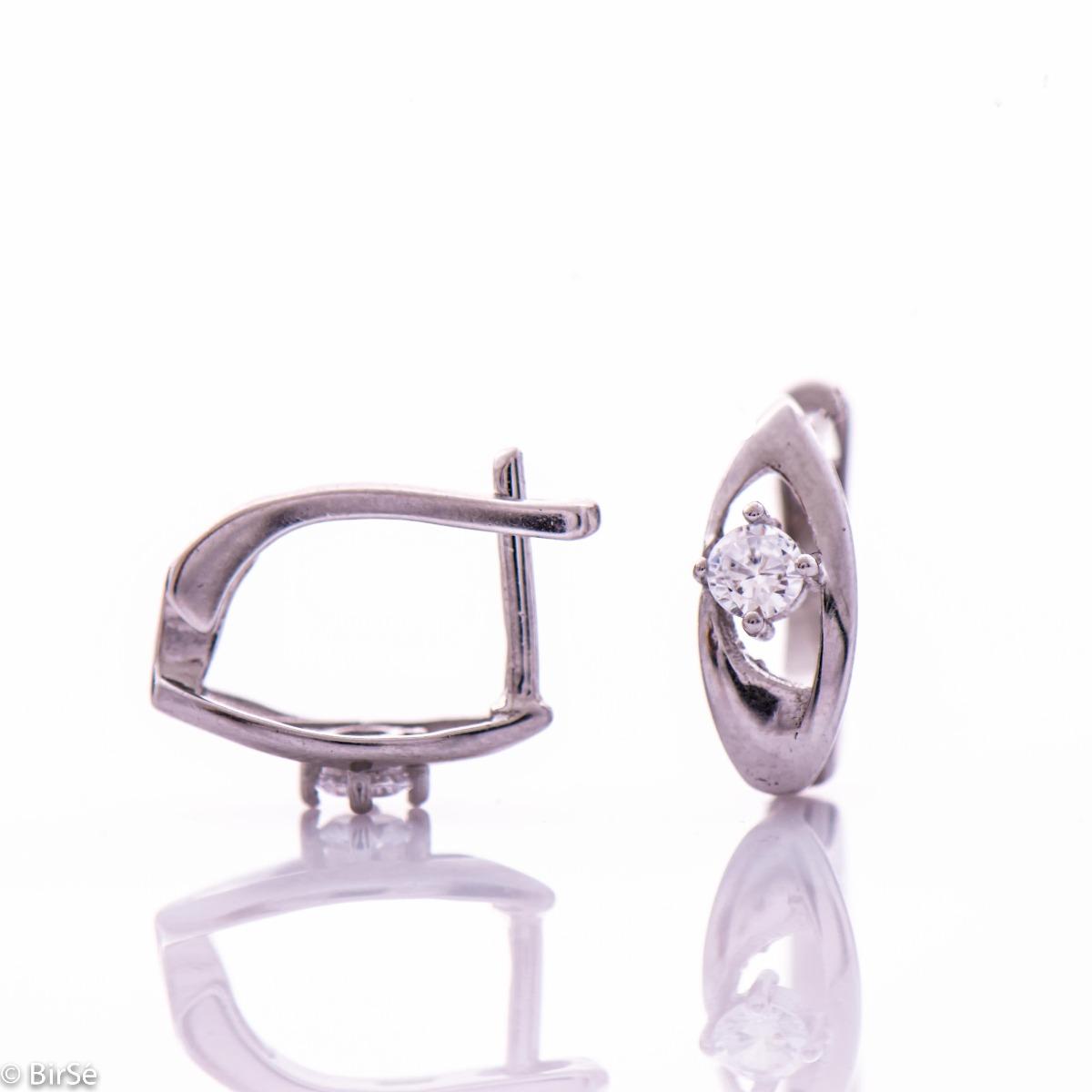 Сребърни Обеци 