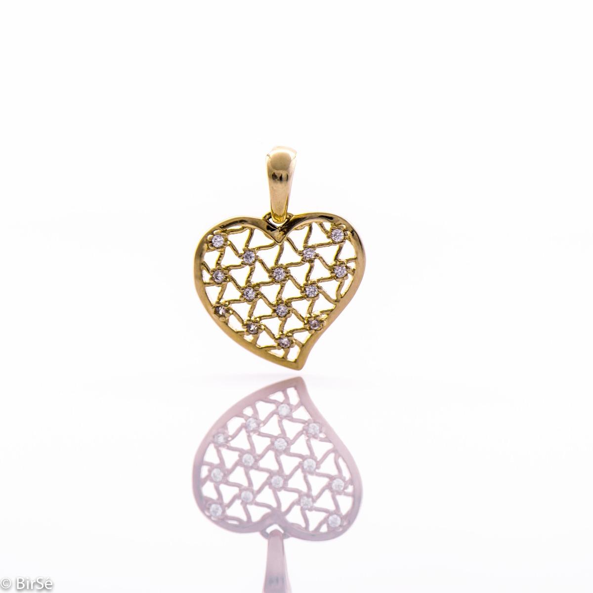 Златна висулка - Сърце