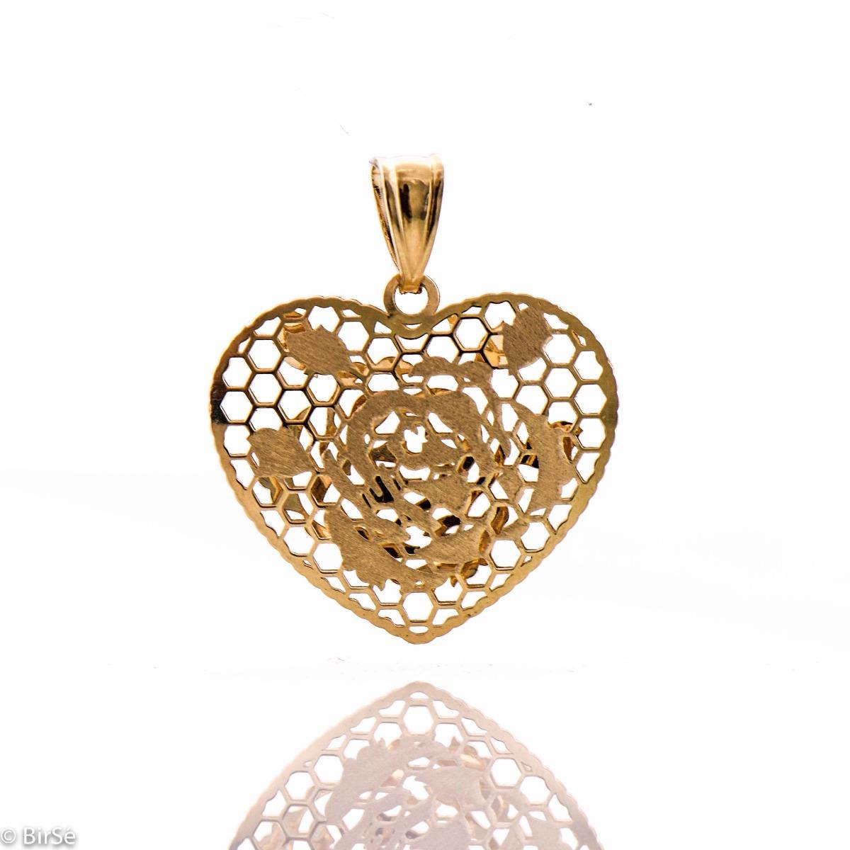 Златна висулка - Сърце