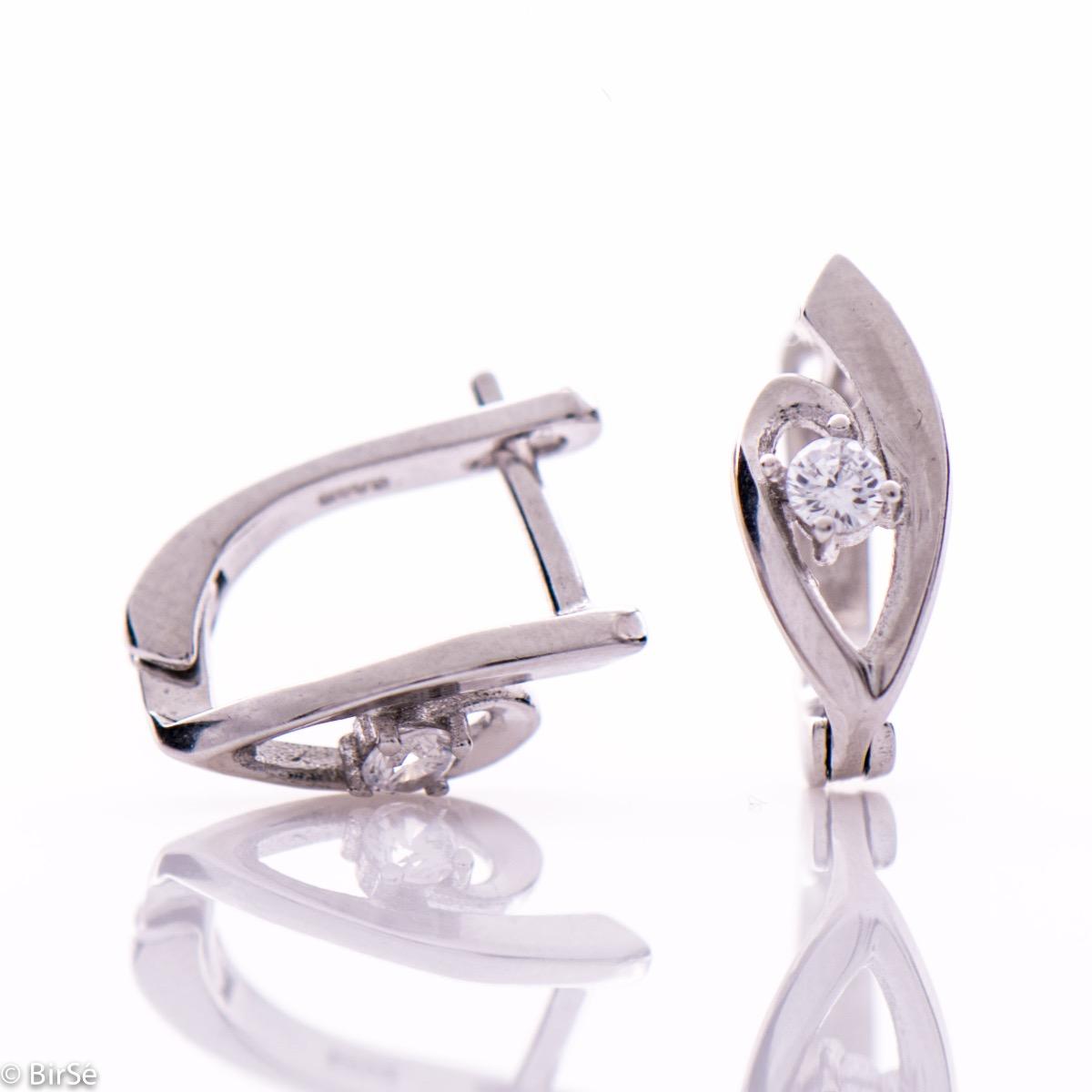 Сребърни обеци 