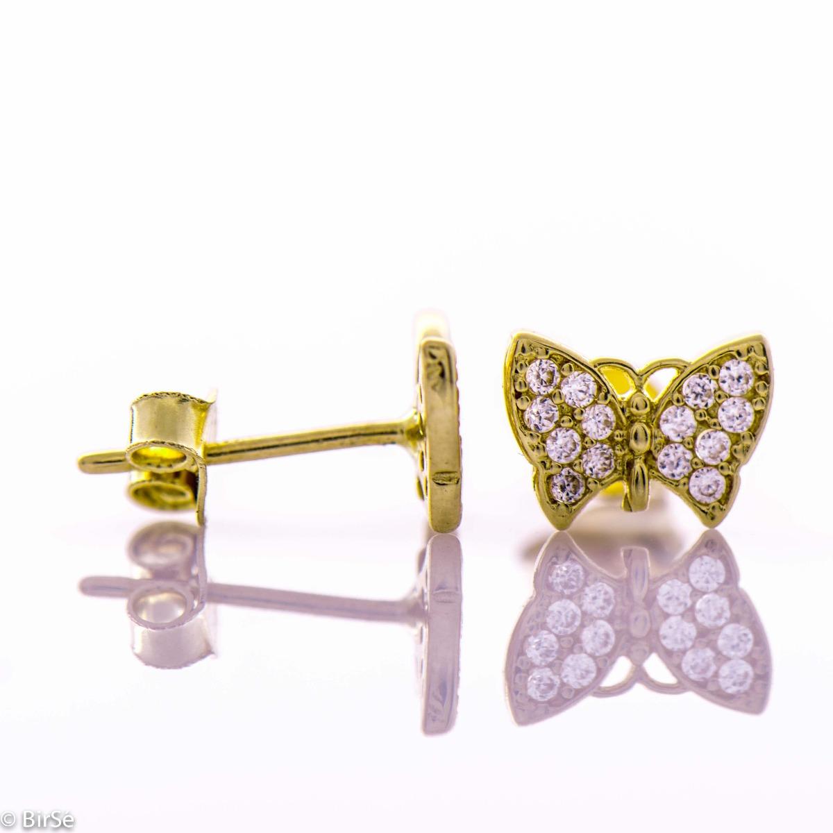 Златни Обеци -  Пеперудки