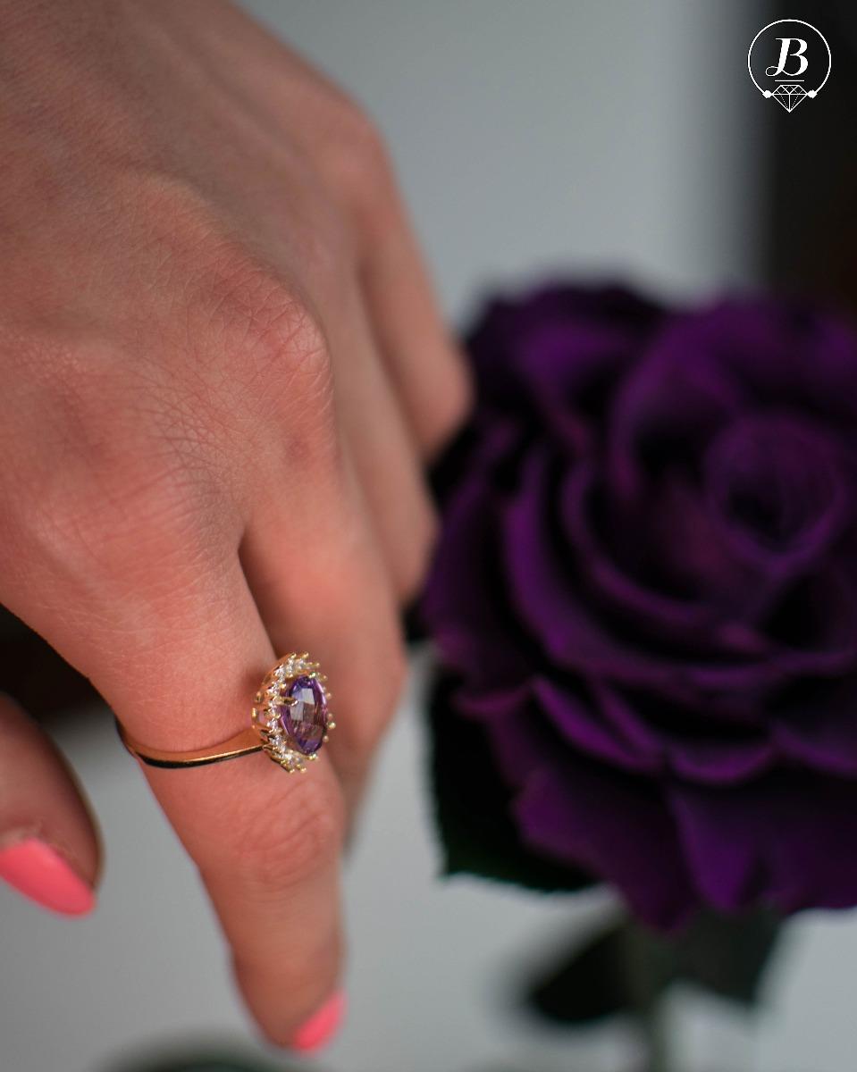 Златен пръстен - Аметист