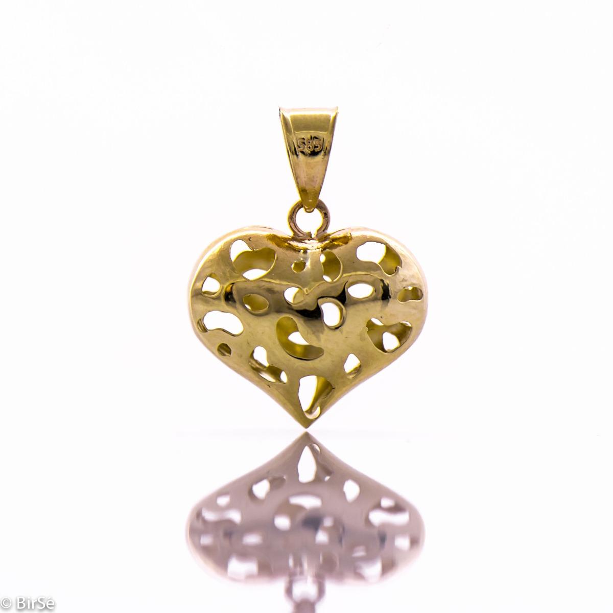 Златна висулка - Сърце