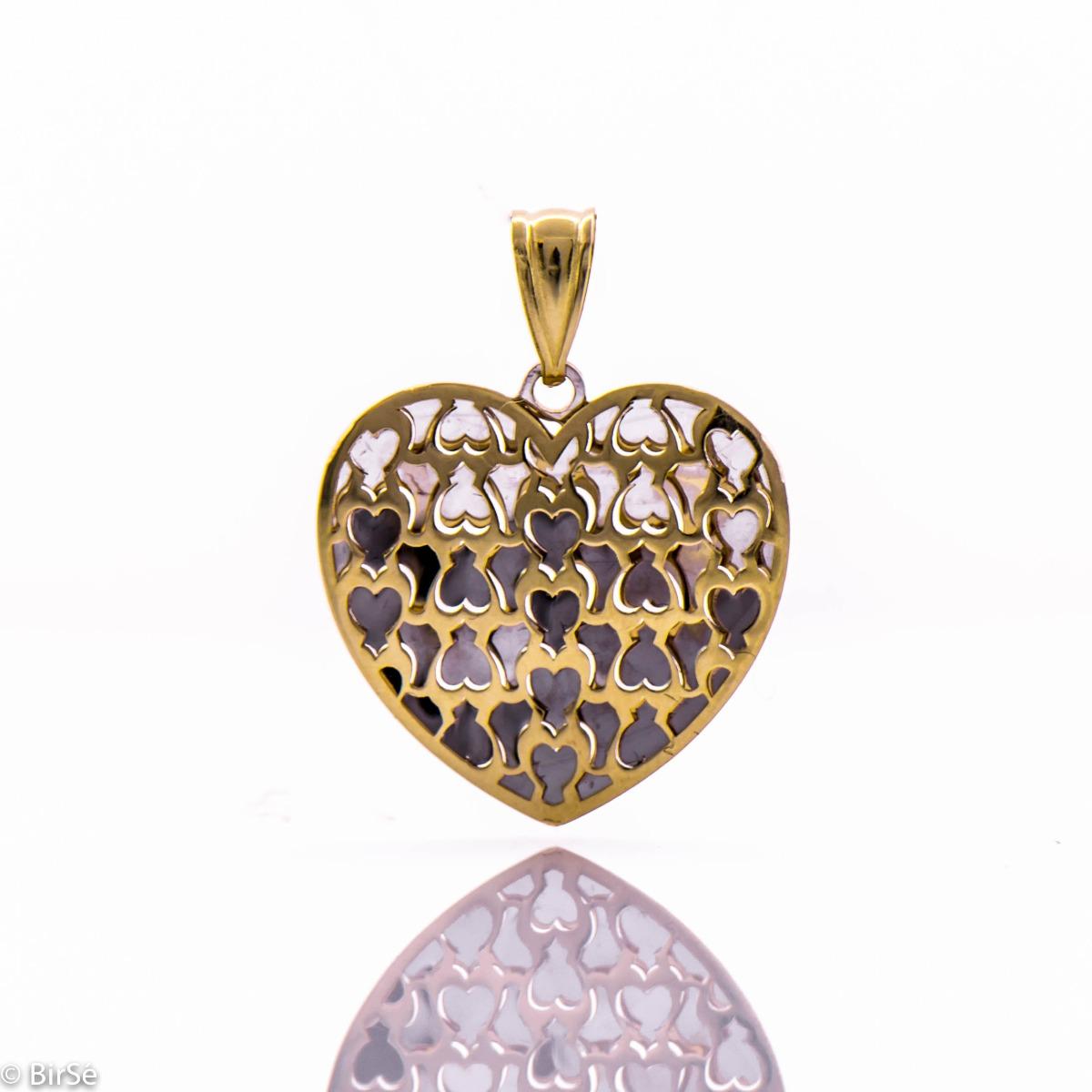 Златна висулка - Сърце