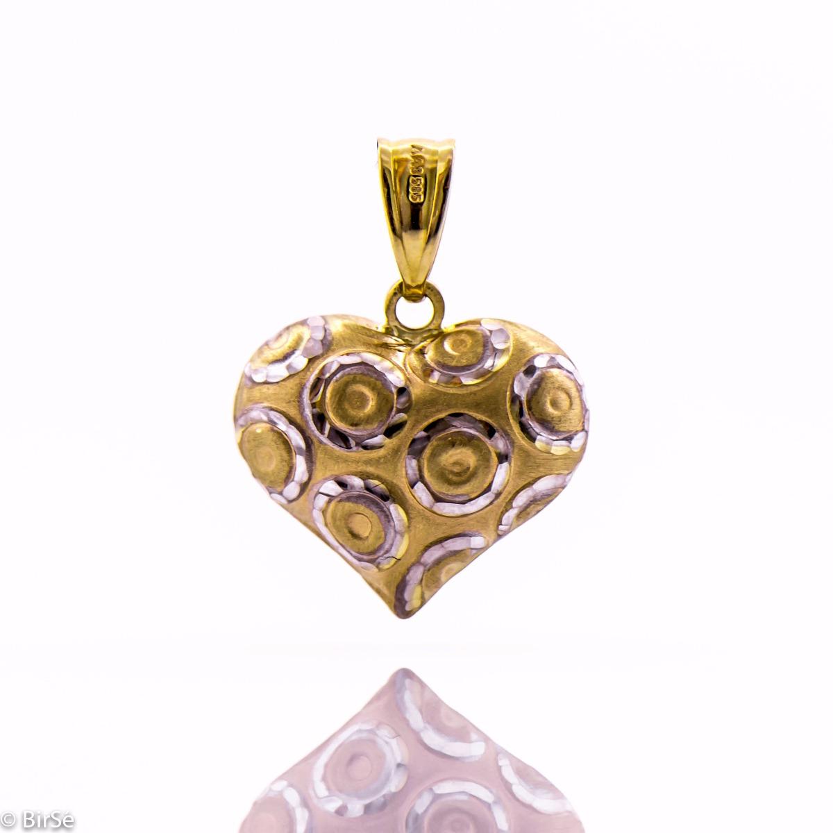 Златна висулка - Сърце