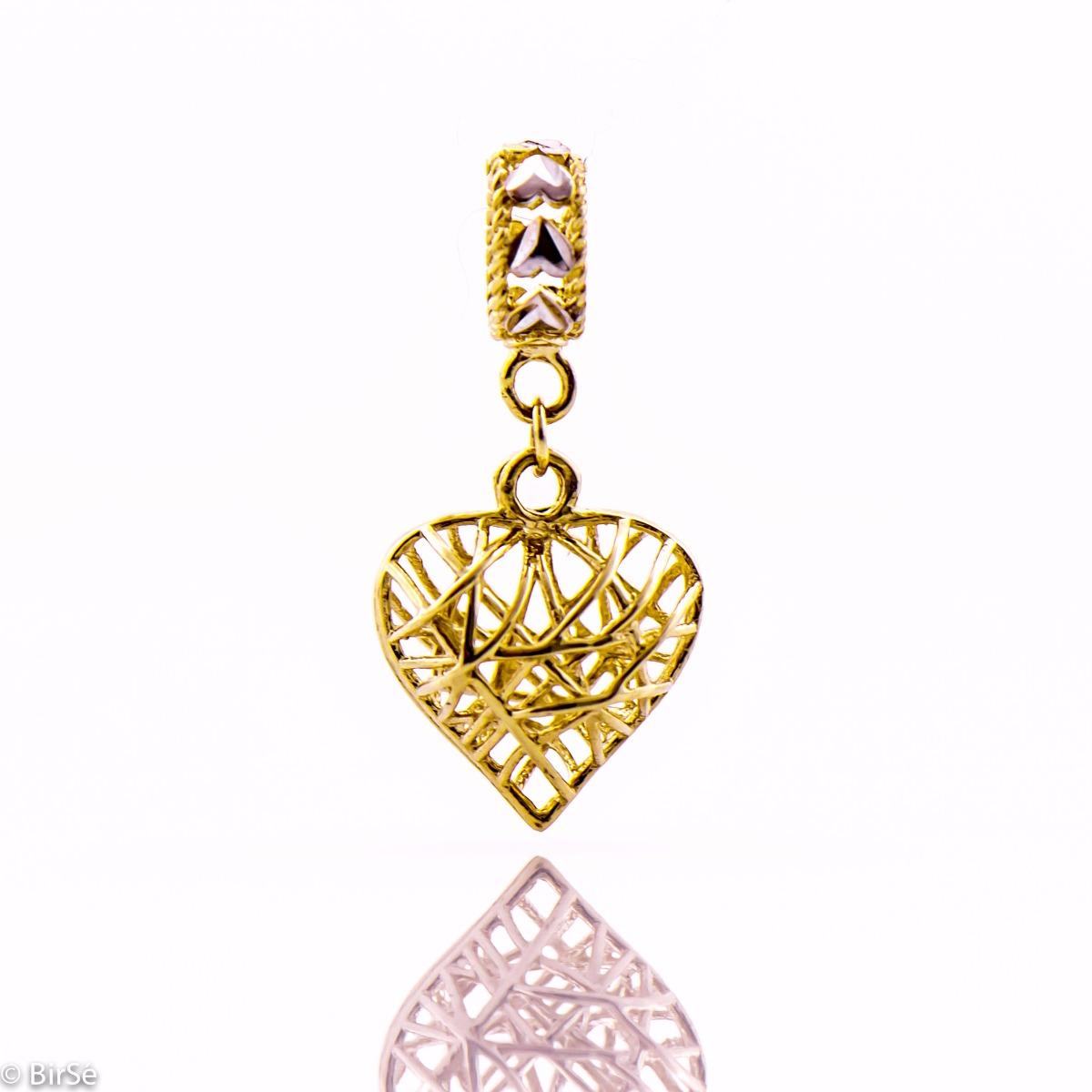 Златна висулка - Сърце