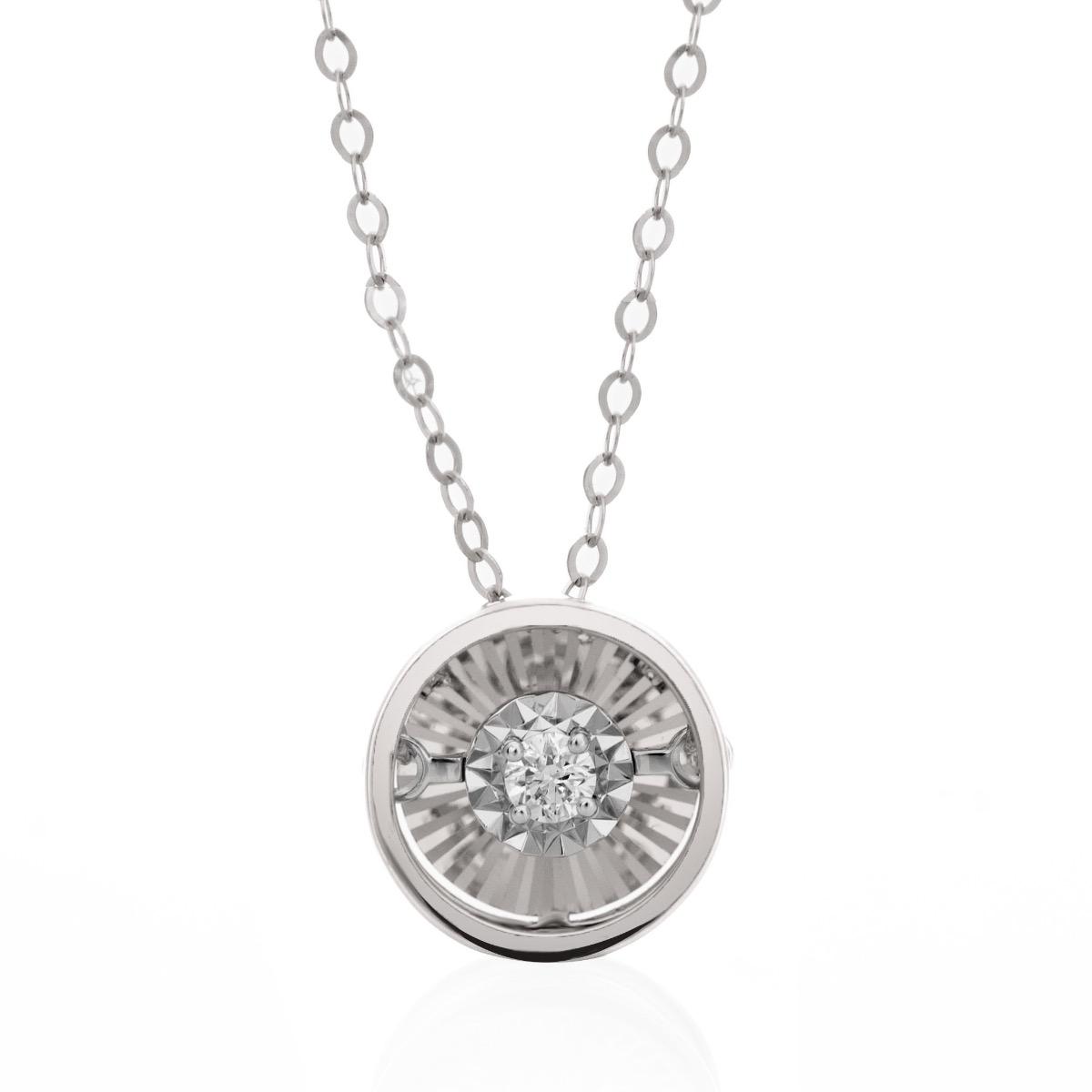 Златно Колие с Диамант - 0,039 ct.