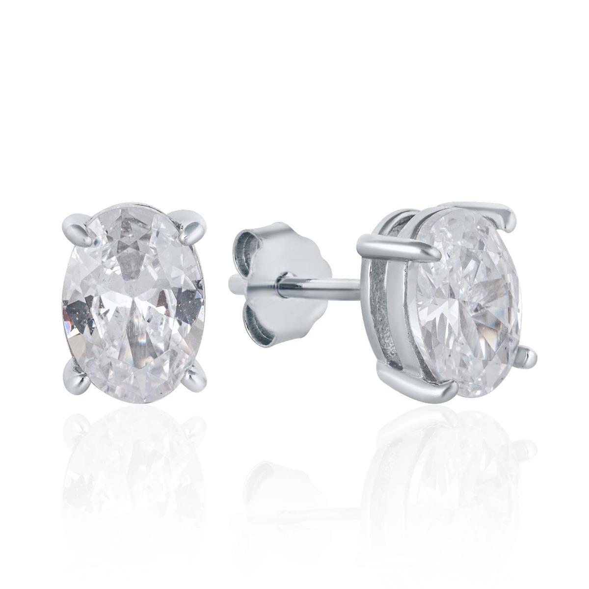 Елегантни Сребърни Обеци - Циркон в Каса 