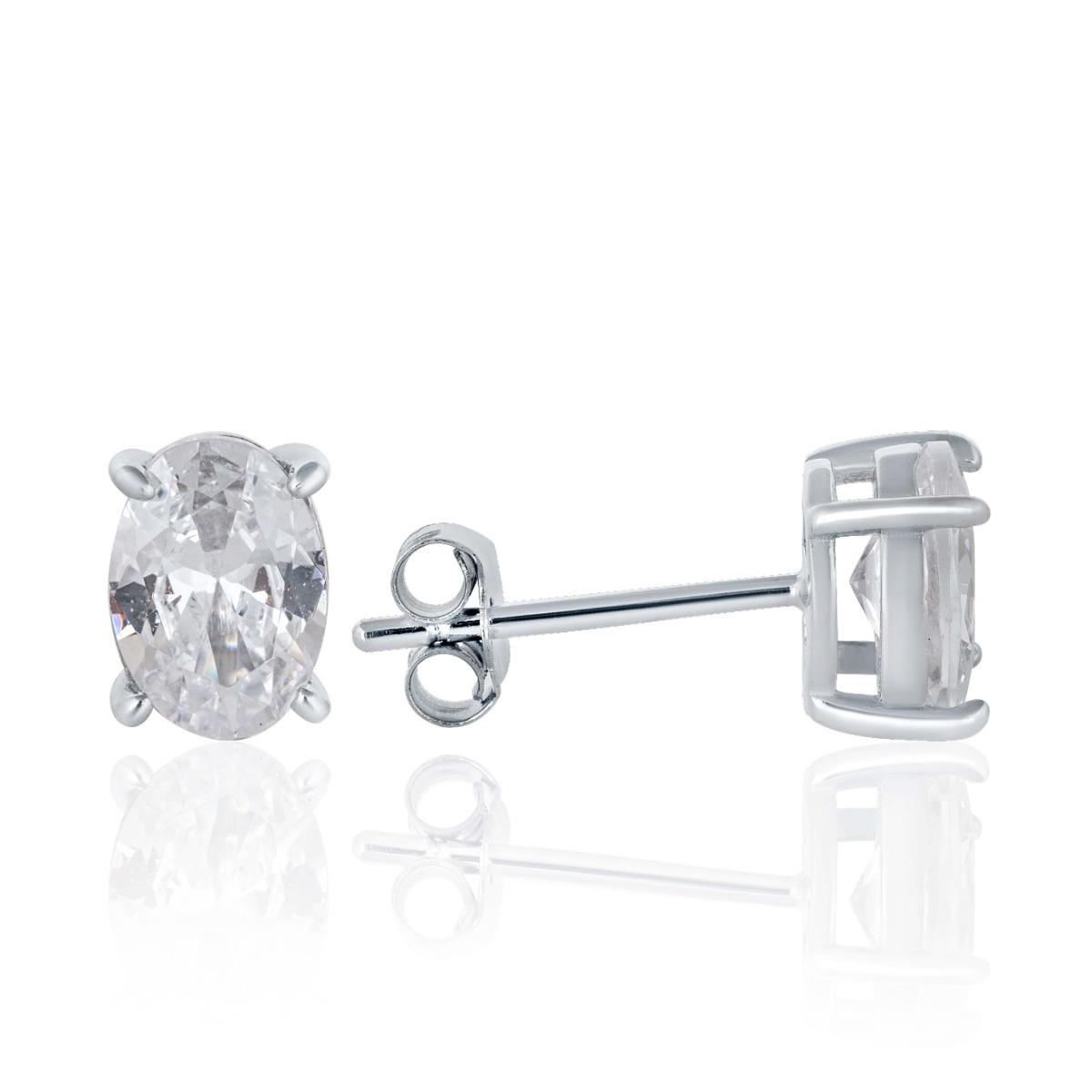 Елегантни Сребърни Обеци - Циркон в Каса 