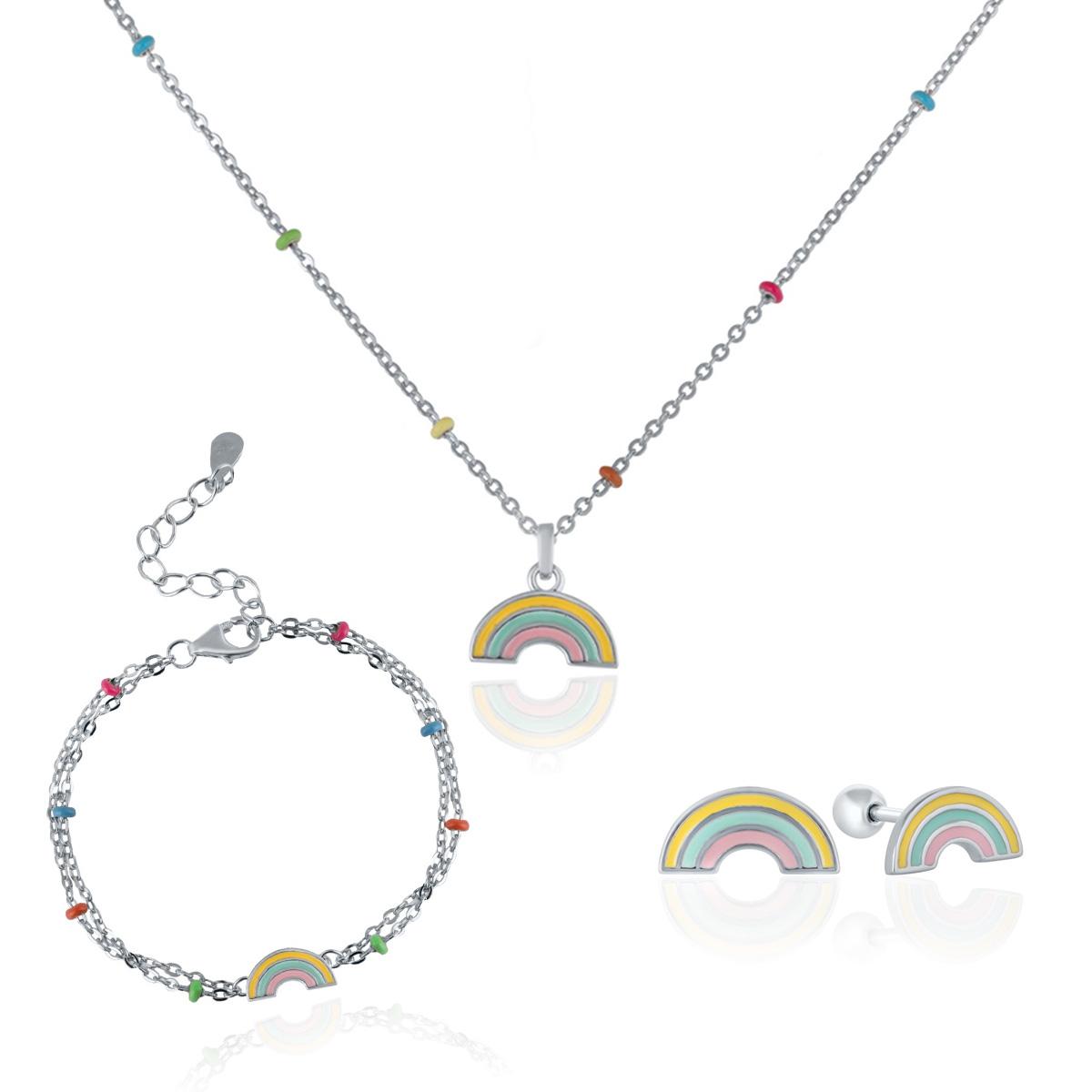 Детски Сребърен Комплект- "Дъга"