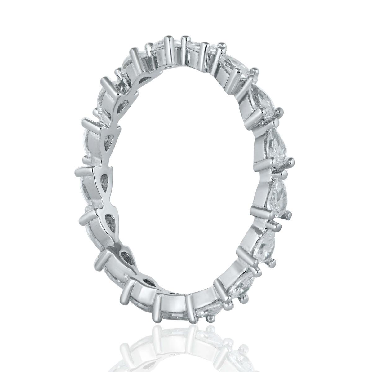 Изискан Сребърен Пръстен с Циркони