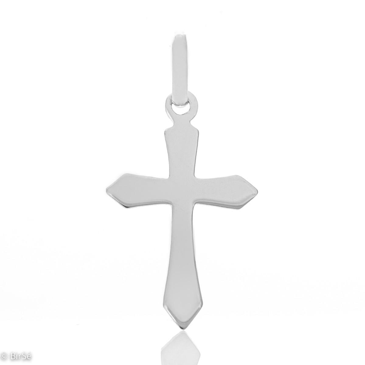 Изящен Златен Кръст с Две Лица и Възхитителен Дизайн чрез Лазерна Обработка