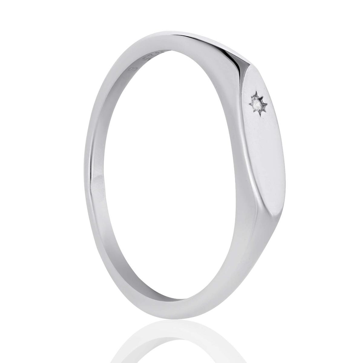 Нежен Сребърен Пръстен с Цирконче