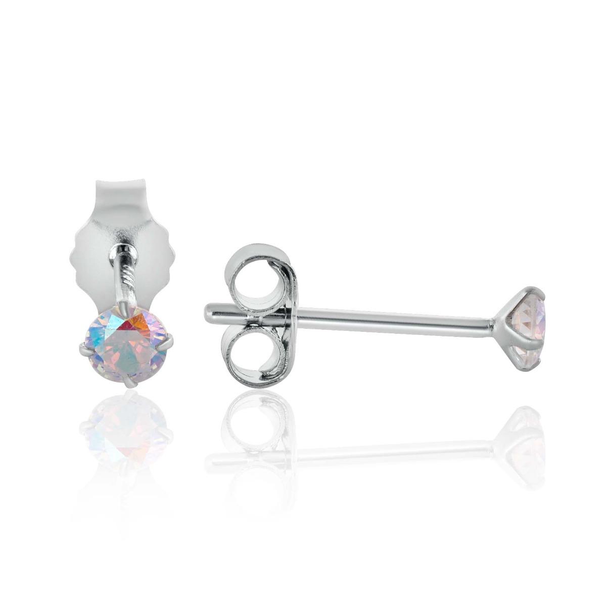 Нежни Сребърни Обеци с Цирконче