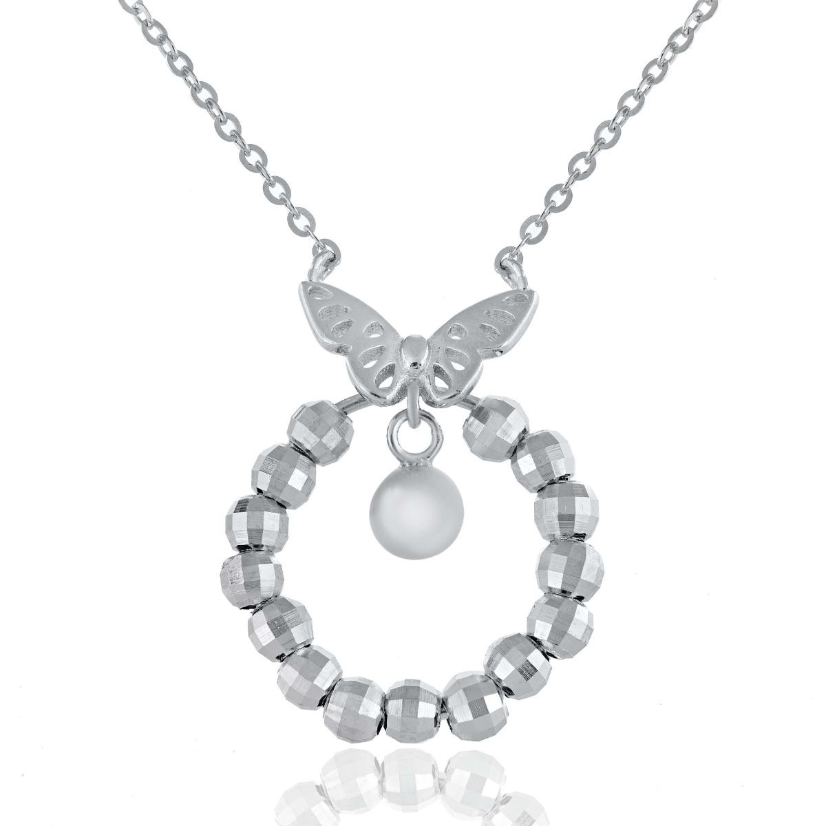 Нежно Сребърно Колие "Пеперуден Танц"