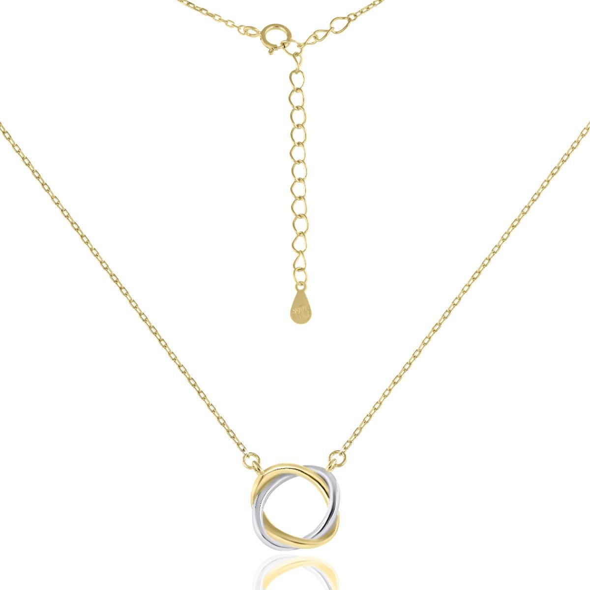 Нежно Сребърно Колие "Преплетени"