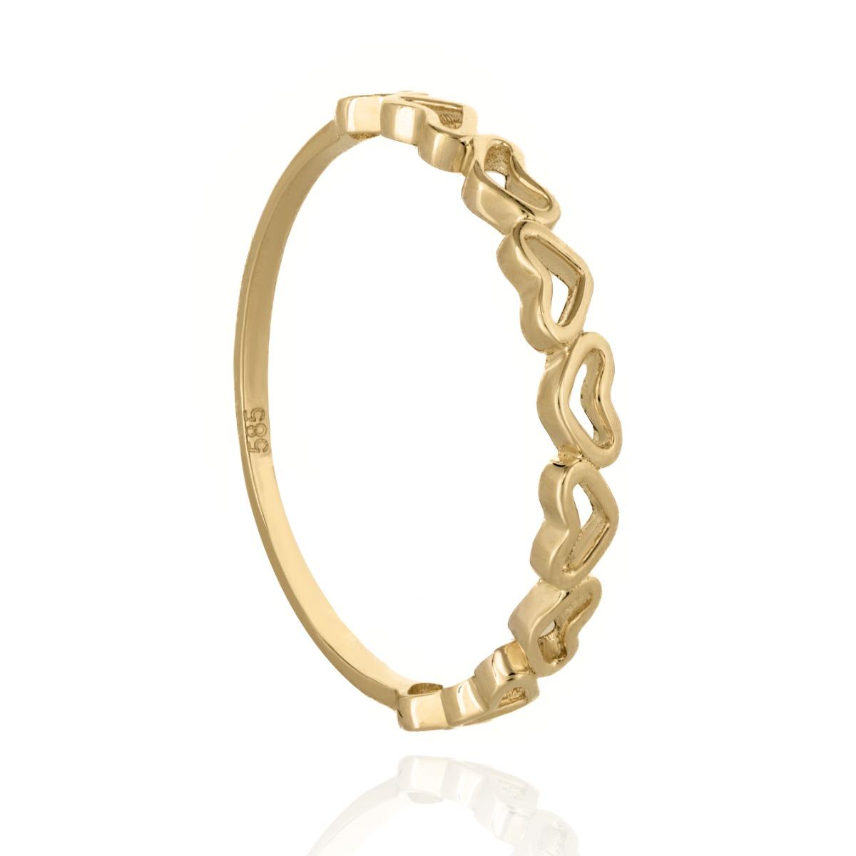 Нежен Златен Пръстен Сърчица