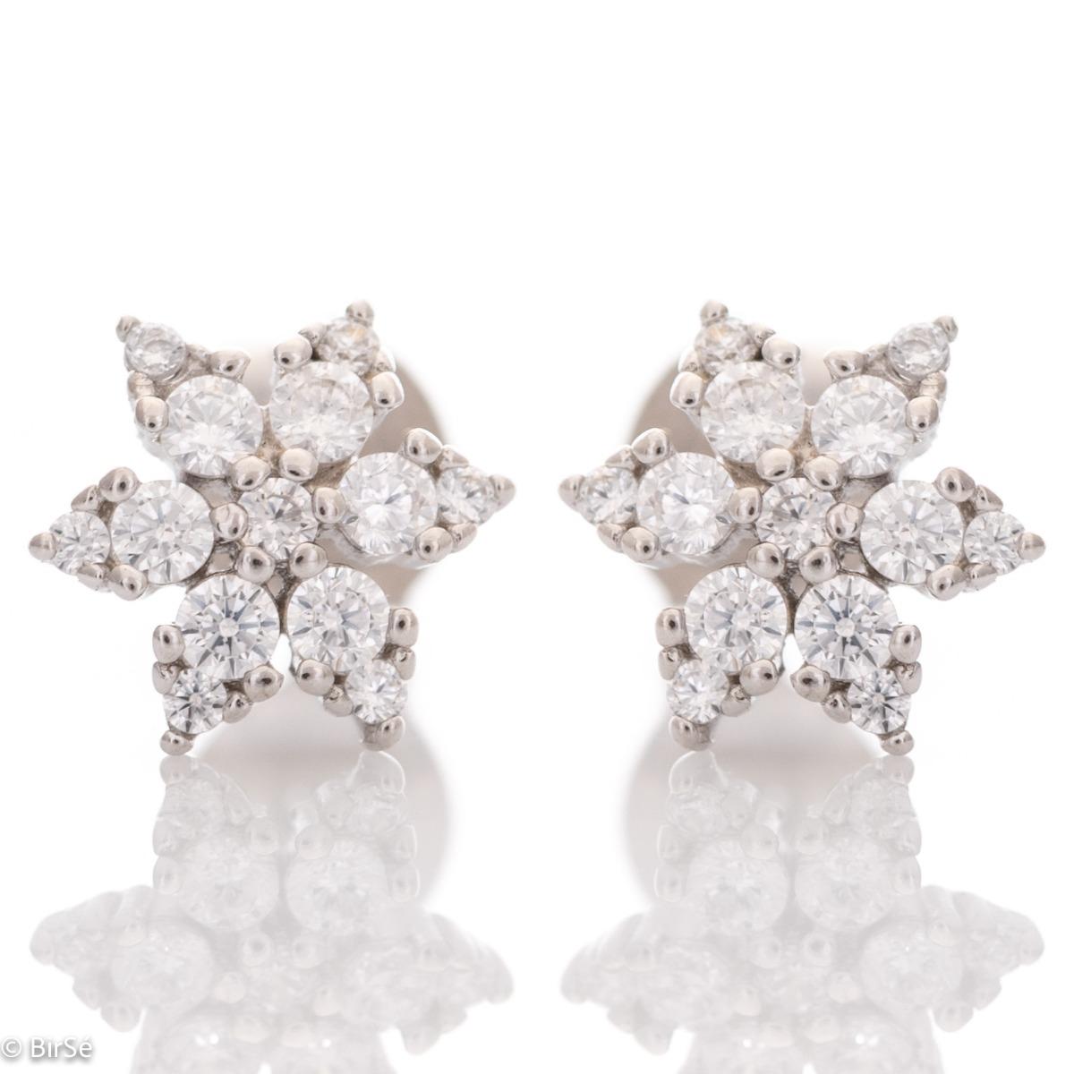 Прелестни Сребърни Обеци Вълшебен Блясък с Ослепителни Циркони