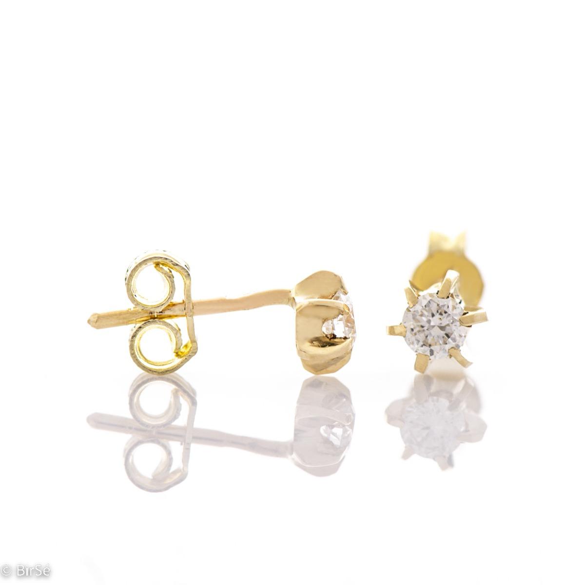 Нежни Диаманти и Класическо Злато в Новите Прелестни Обеци на BirSe