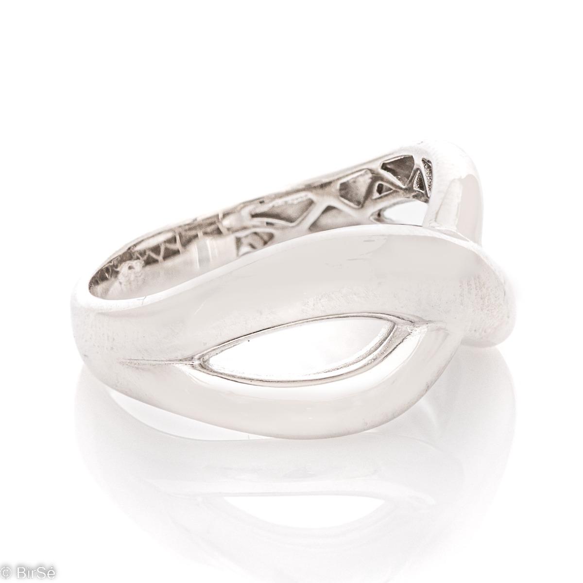 Стилен Сребърен Пръстен с Безкрайност