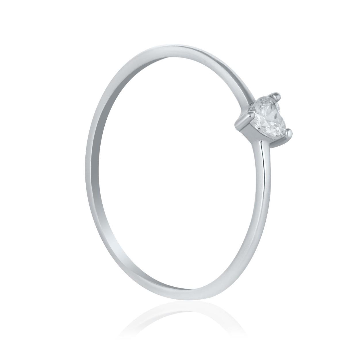 Семпъл Сребърен Пръстен- "Сърчице"