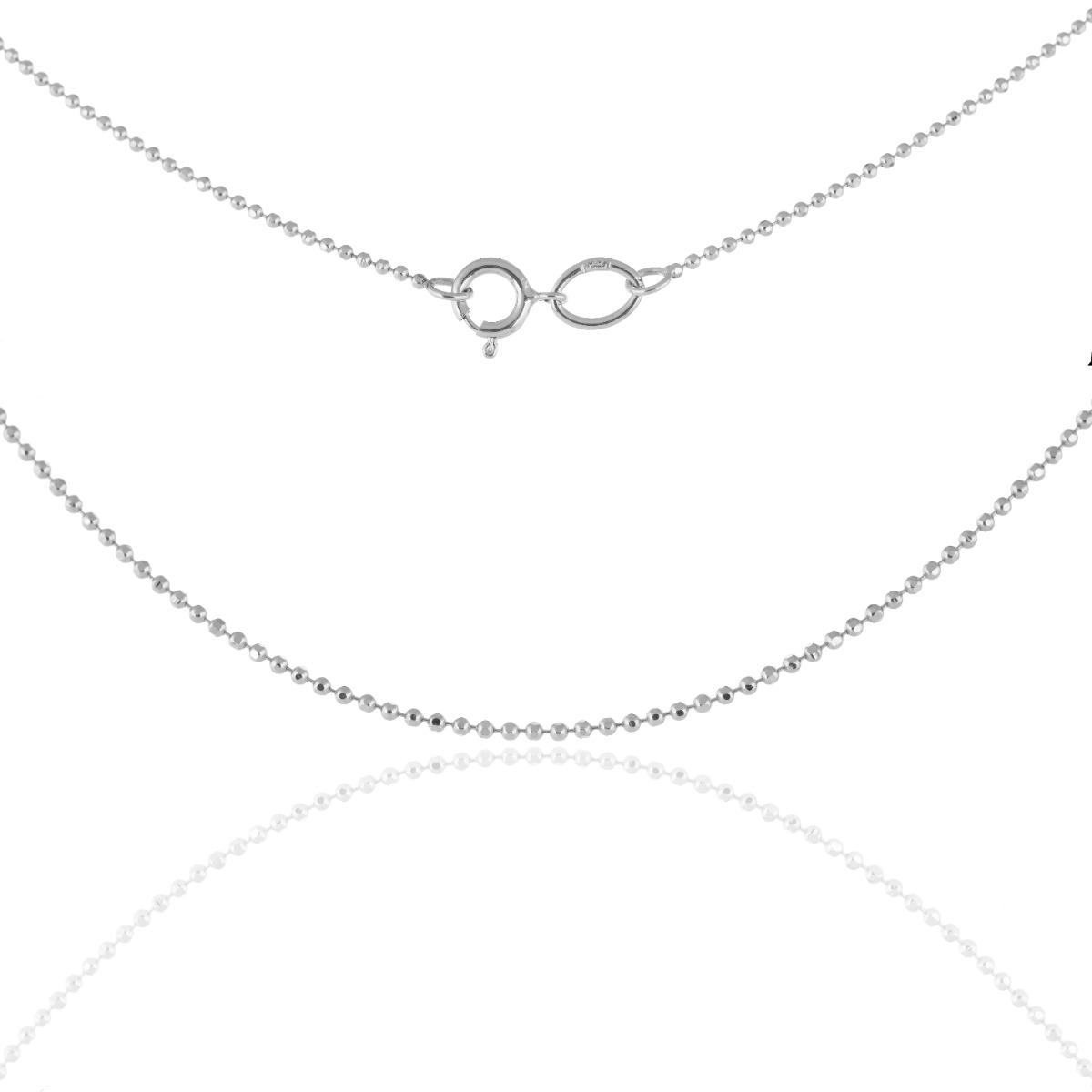 Синджир от Бяло Злато- Топчета