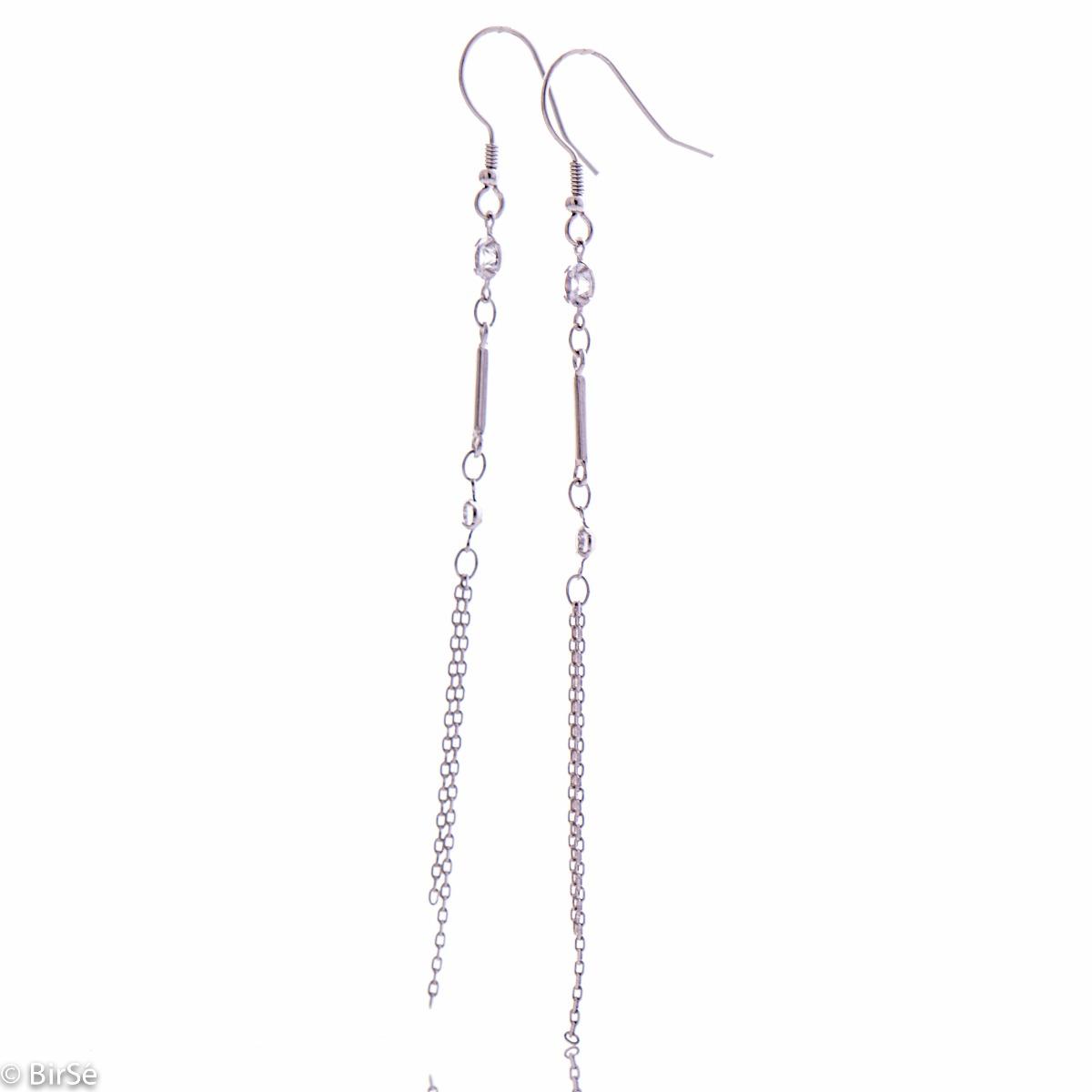 Сребърни обеци - Висящи