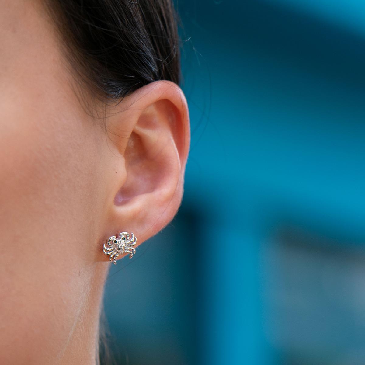 Сребърни обеци - Рачета