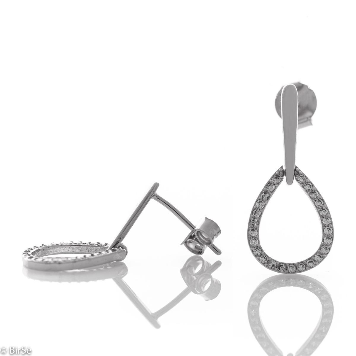 Сребърни обеци - Висящи