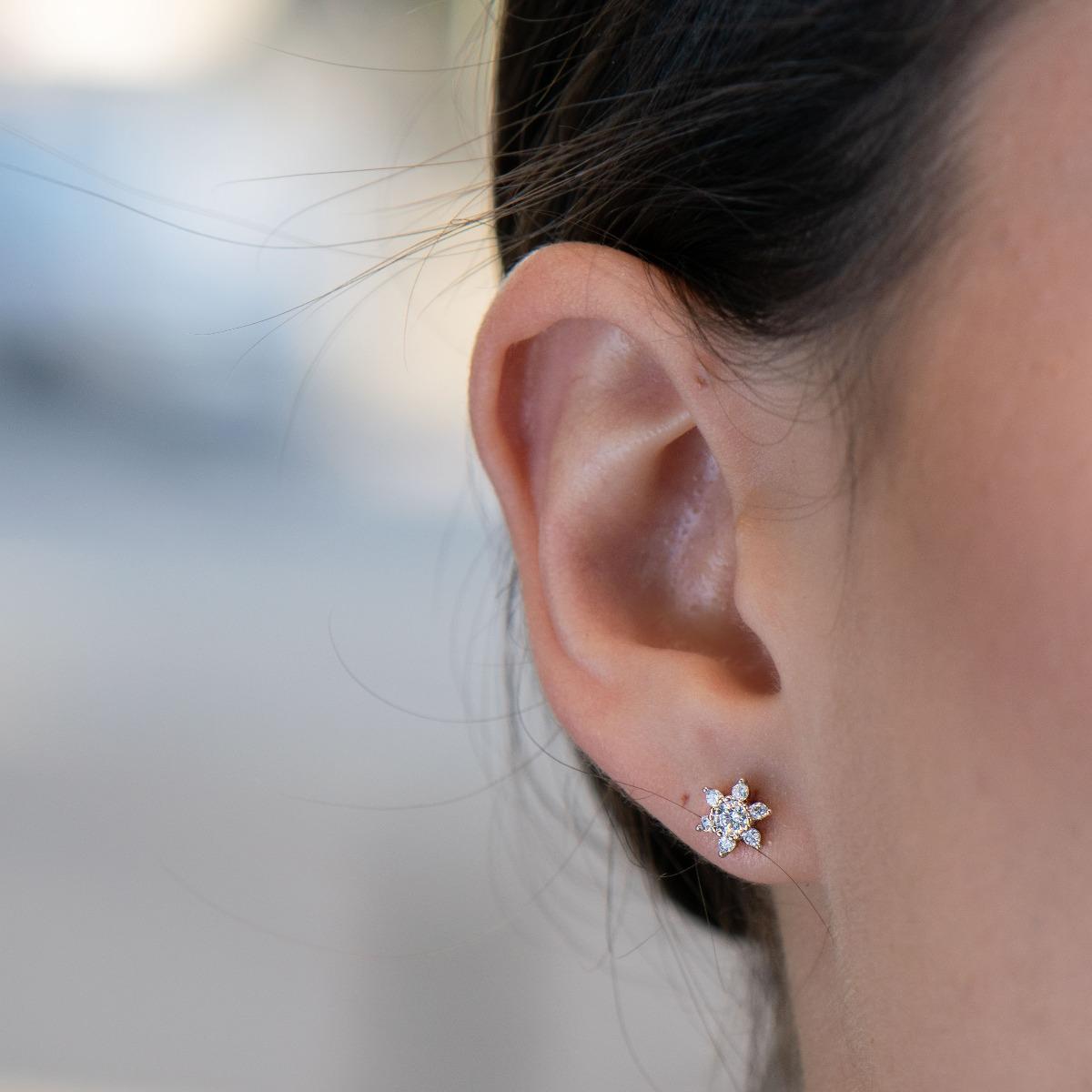 Сребърни обеци