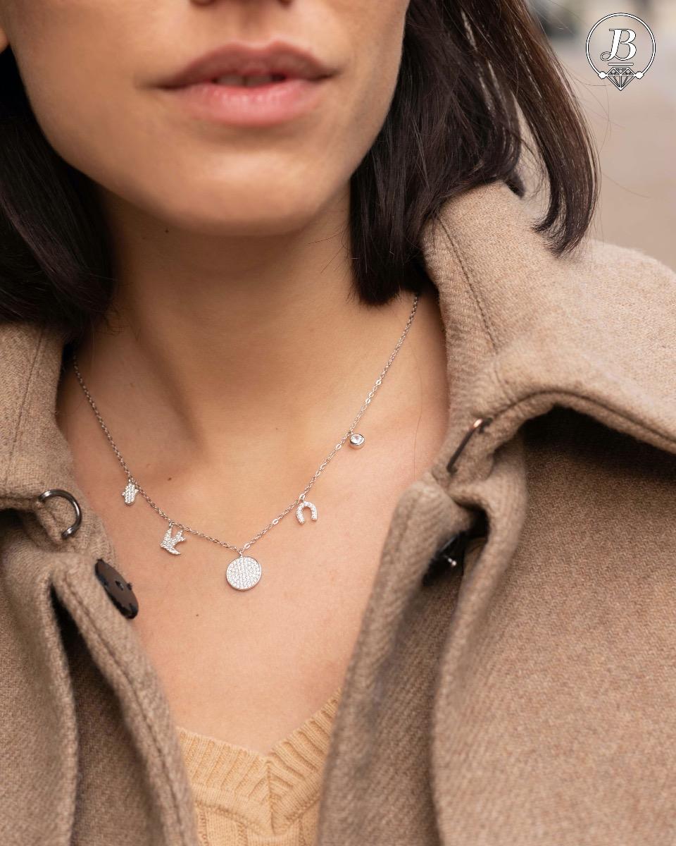 Сребърно колие - Висулчици