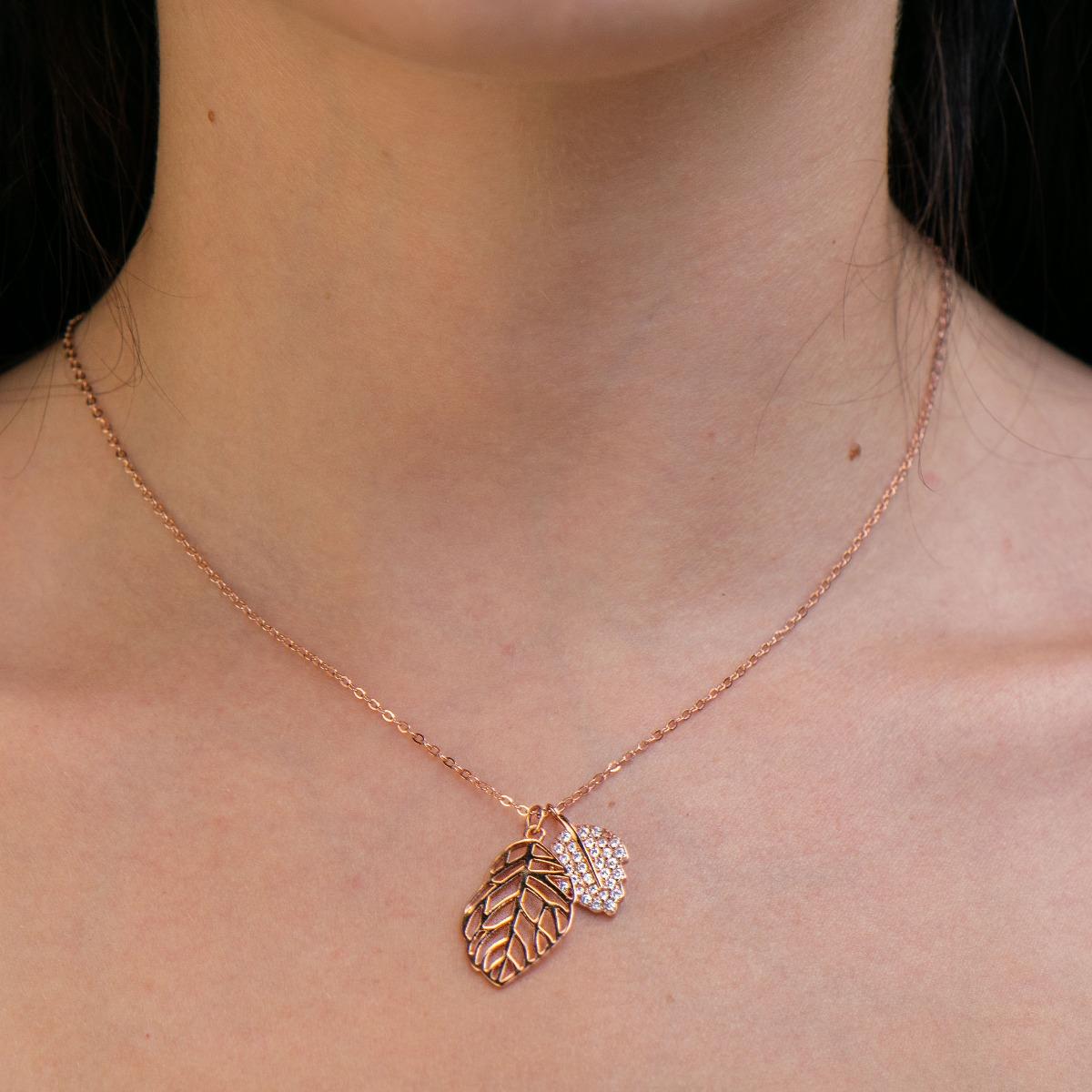 Сребърно колие - Есенни Листа