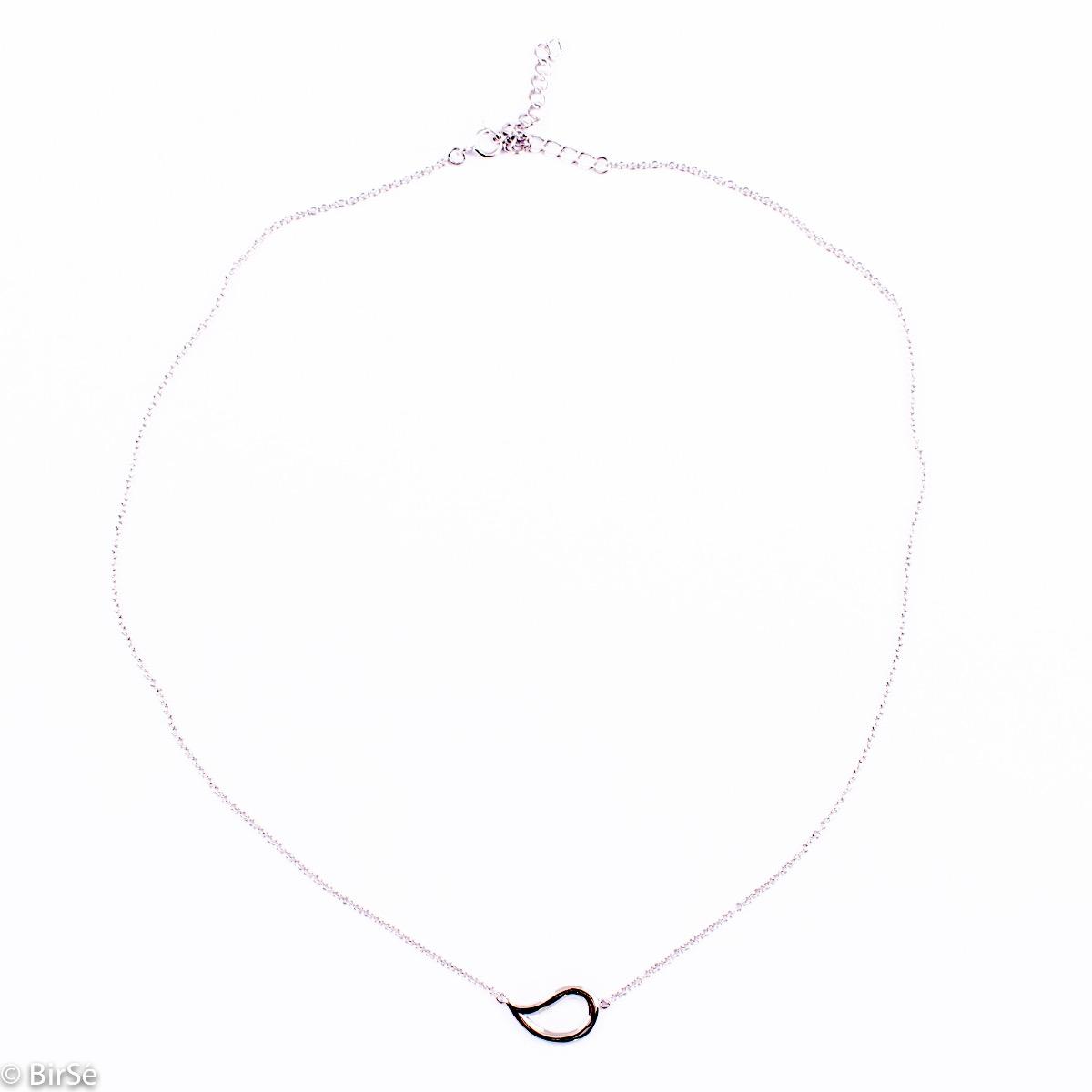 Сребърно колие - Капка