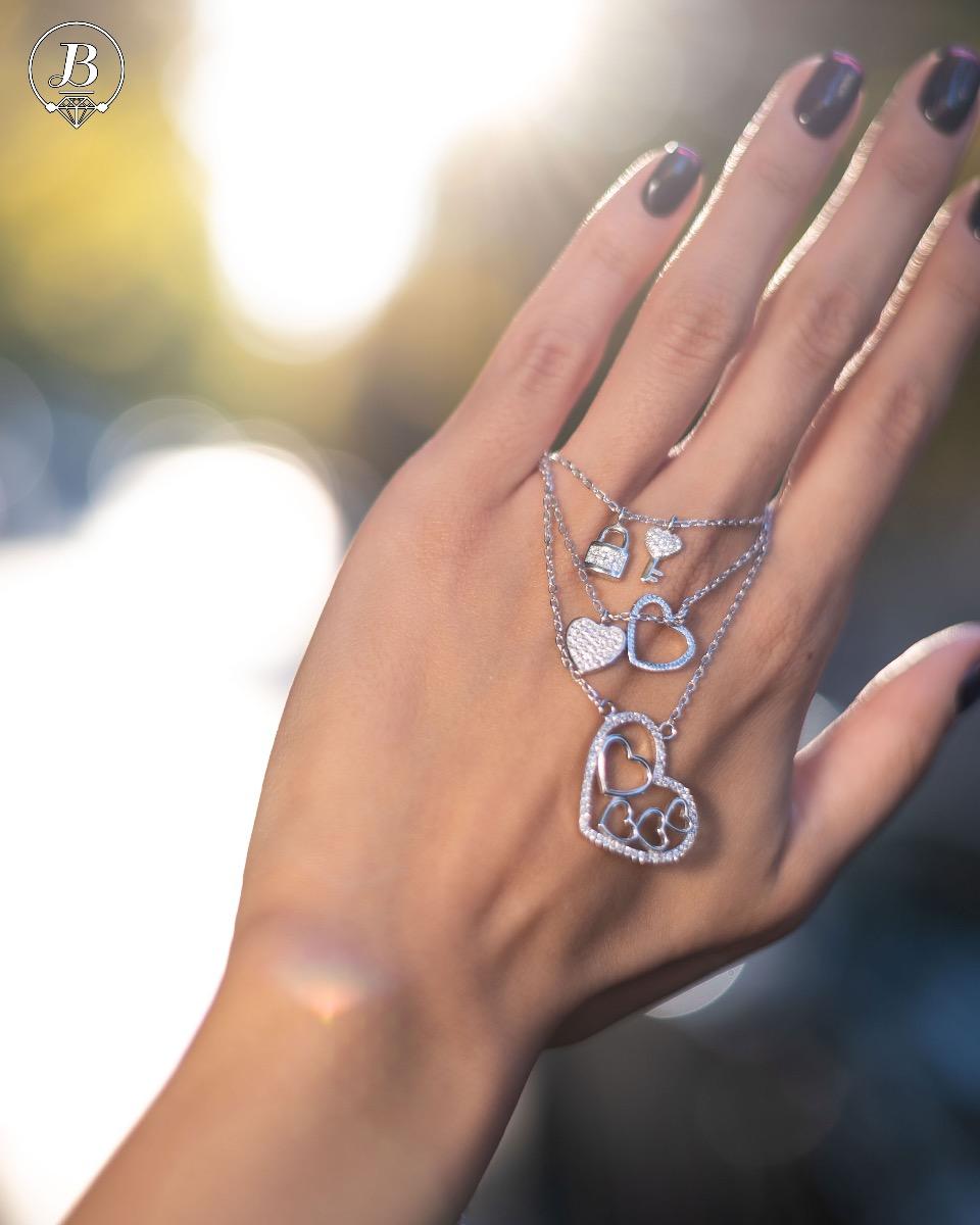 Сребърно колие - Сърца 1