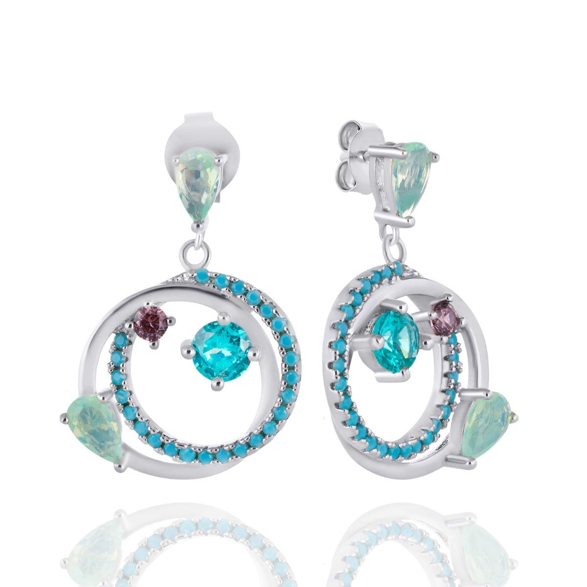 Сребърни Обеци "Божествени Кръгове"