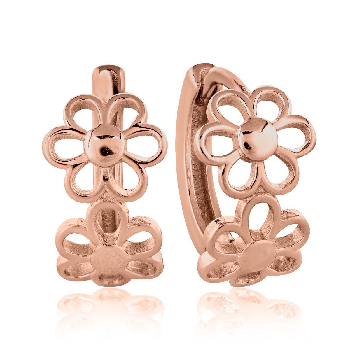 Сребърни Обеци - Две Нежни Цветчета