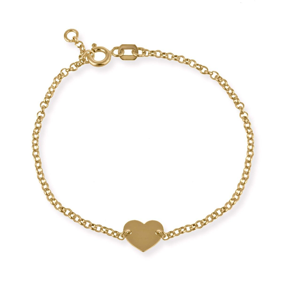 Стилна Златна Гривна- "Пленително Сърце"