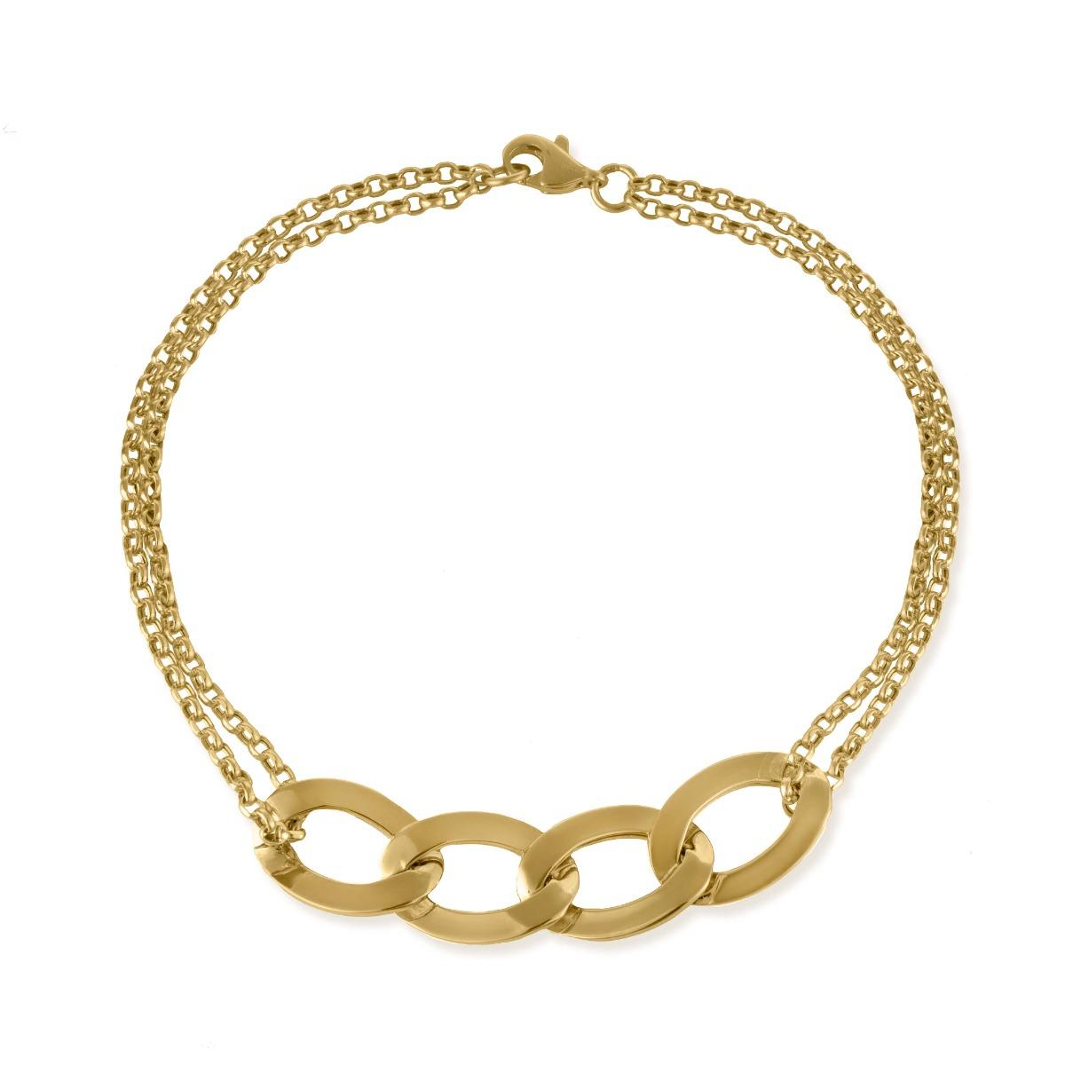 Уникална Златна Гривна- "Сигменти"