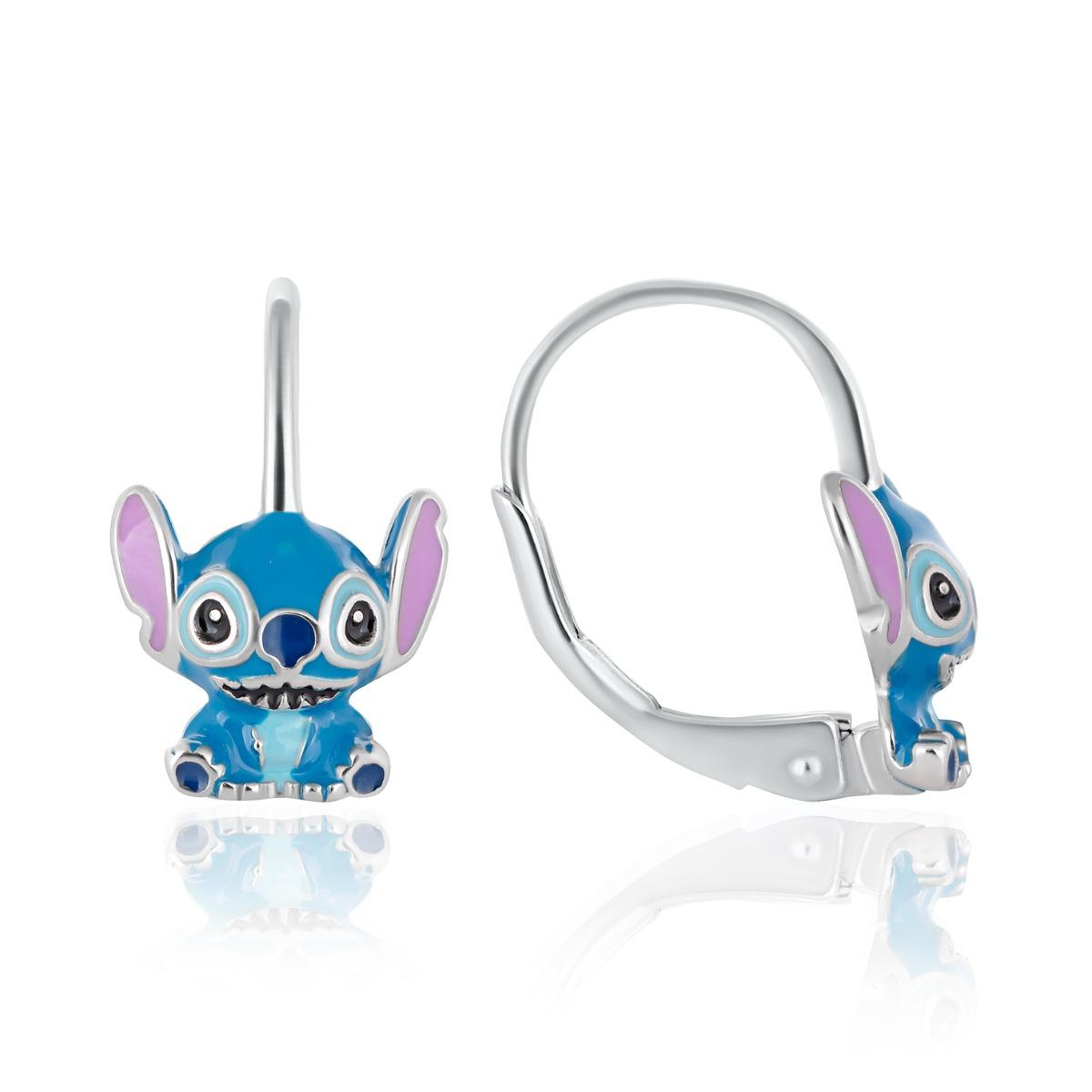 Уникални Сребърни Детски Обеци- "Lilo & Stitch"
