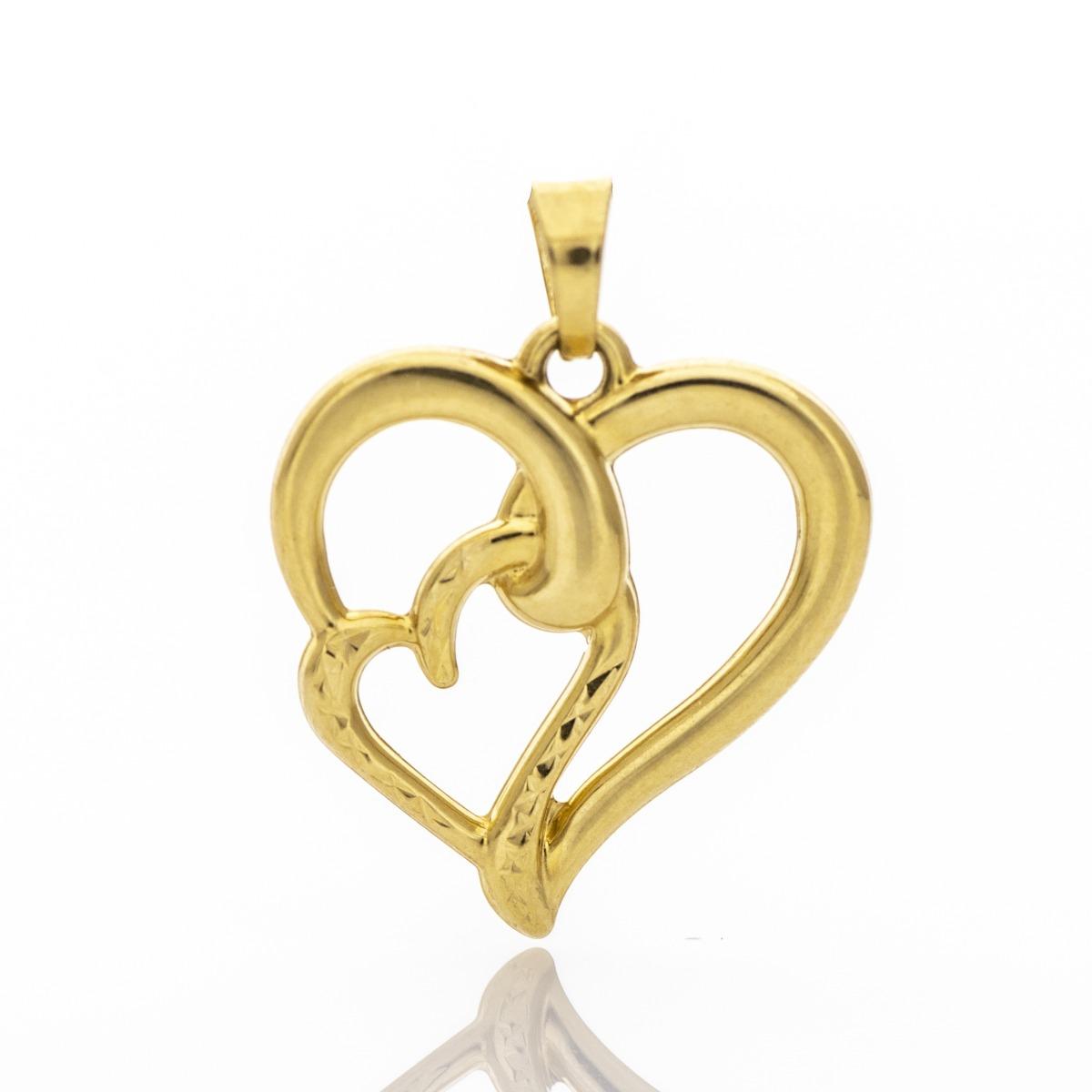 Златна Висулка Сърце в Сърце