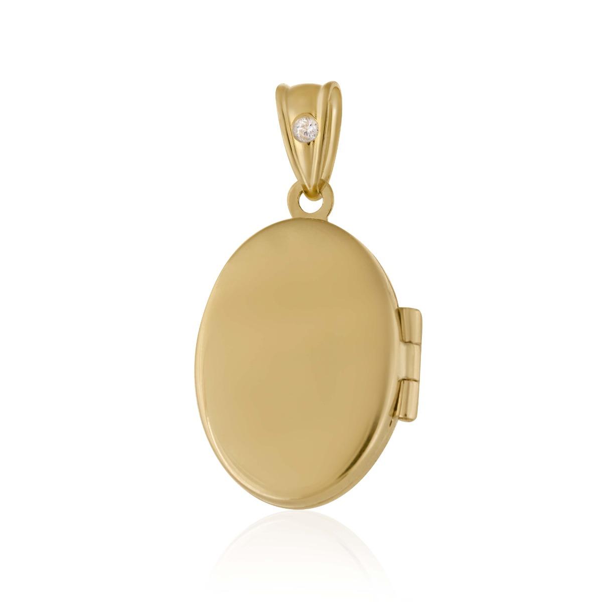 Класически Златен Медальон за Снимка