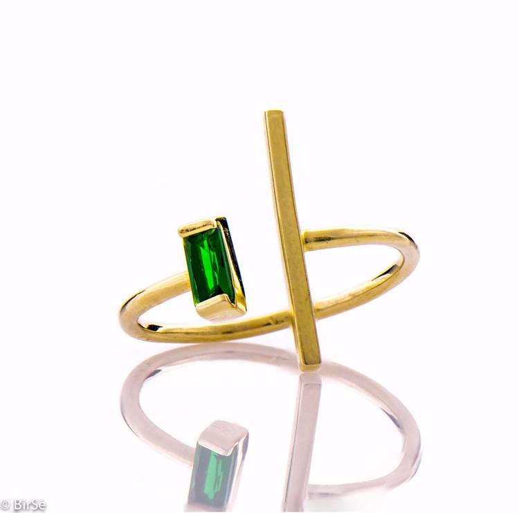 Златен пръстен - Турмалин