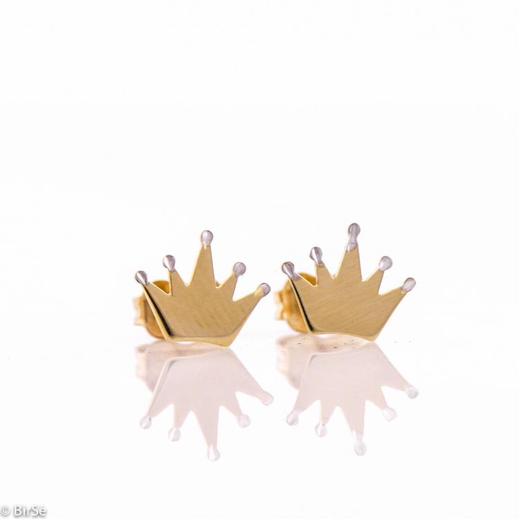 Златни обеци - Корона