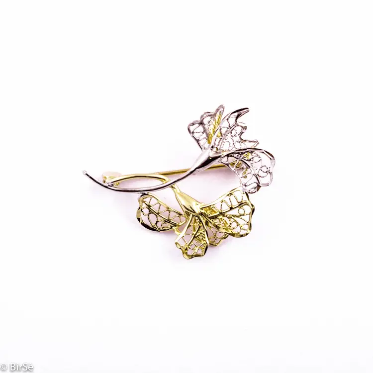 Златна брошка - Китки цветя 