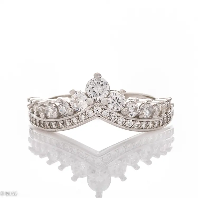 Сребърен пръстен - Кралска Корона