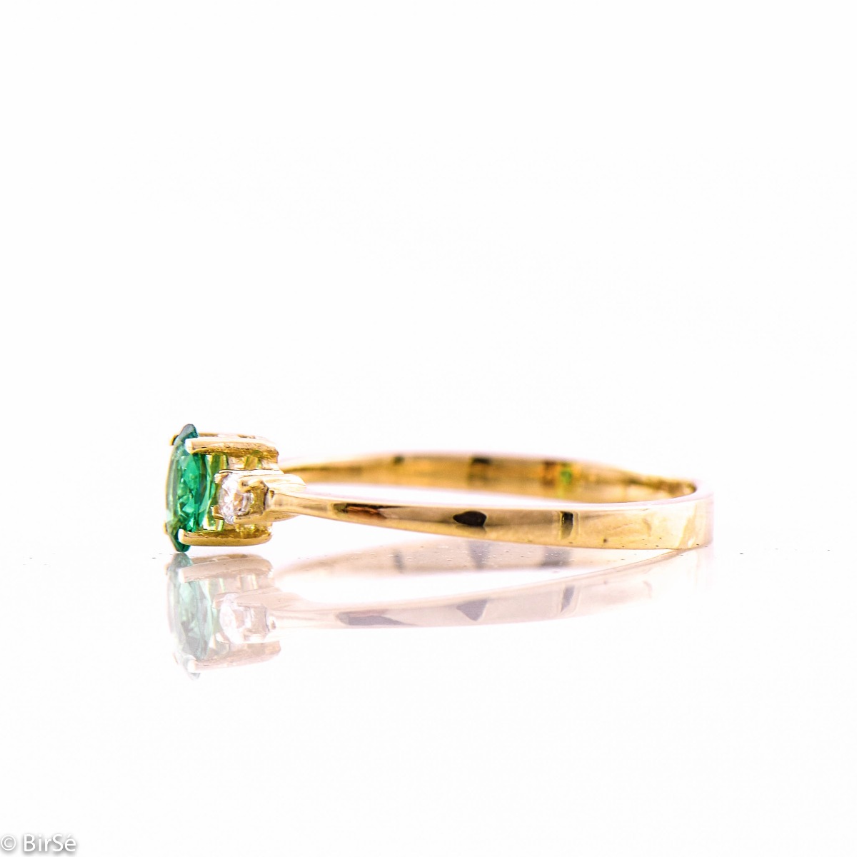 Златен пръстен - Турмалин