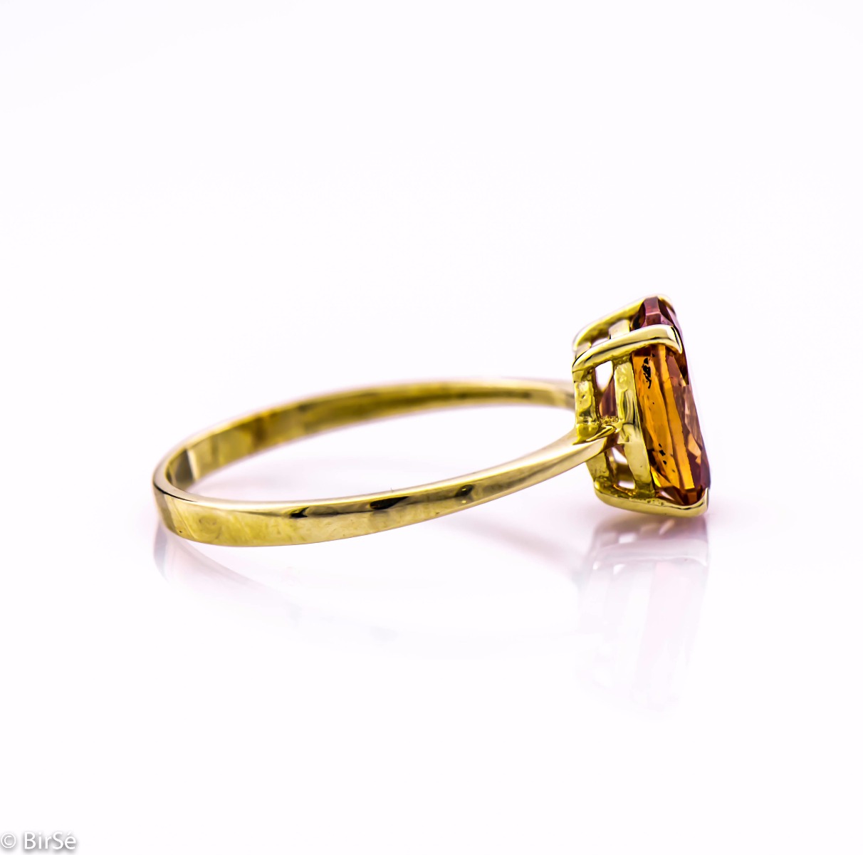 Златен пръстен - Цитрин